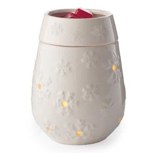 Antique White Snowflake Illumination Fragrance Warmer